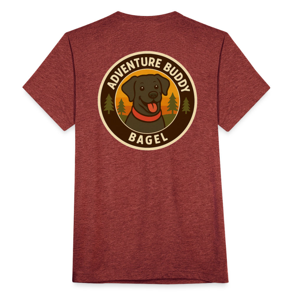 Bagel - Unisex Tee - heather cranberry