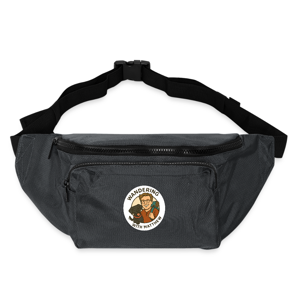 WWM - Large Crossbody Hip Bag - charcoal gray