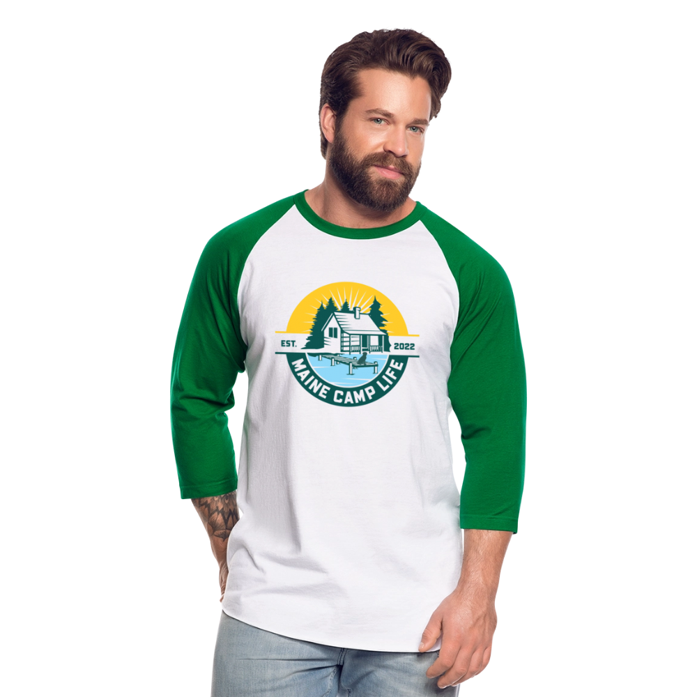 MCL - Baseball T-Shirt - white/kelly green