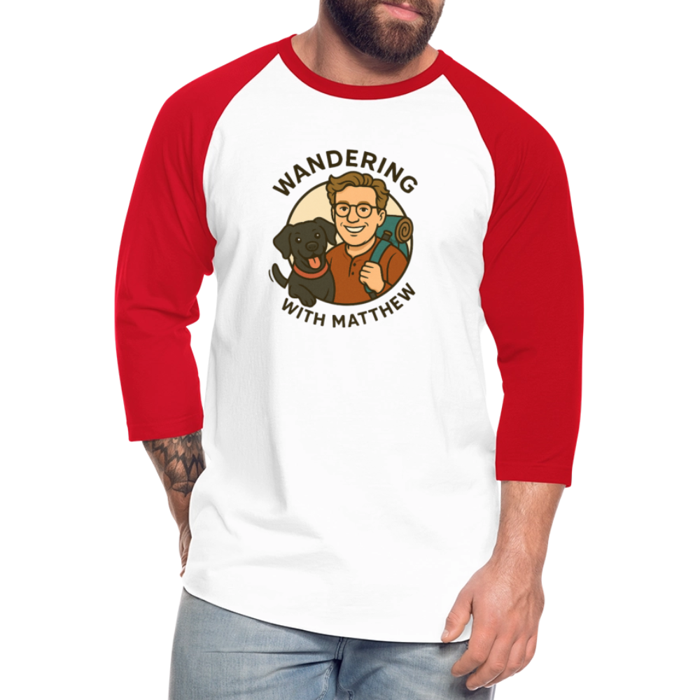 WWM - Baseball T-Shirt - white/red