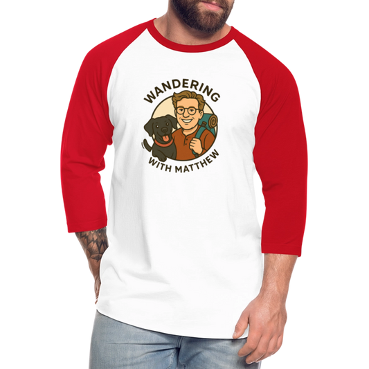 WWM - Baseball T-Shirt - white/red
