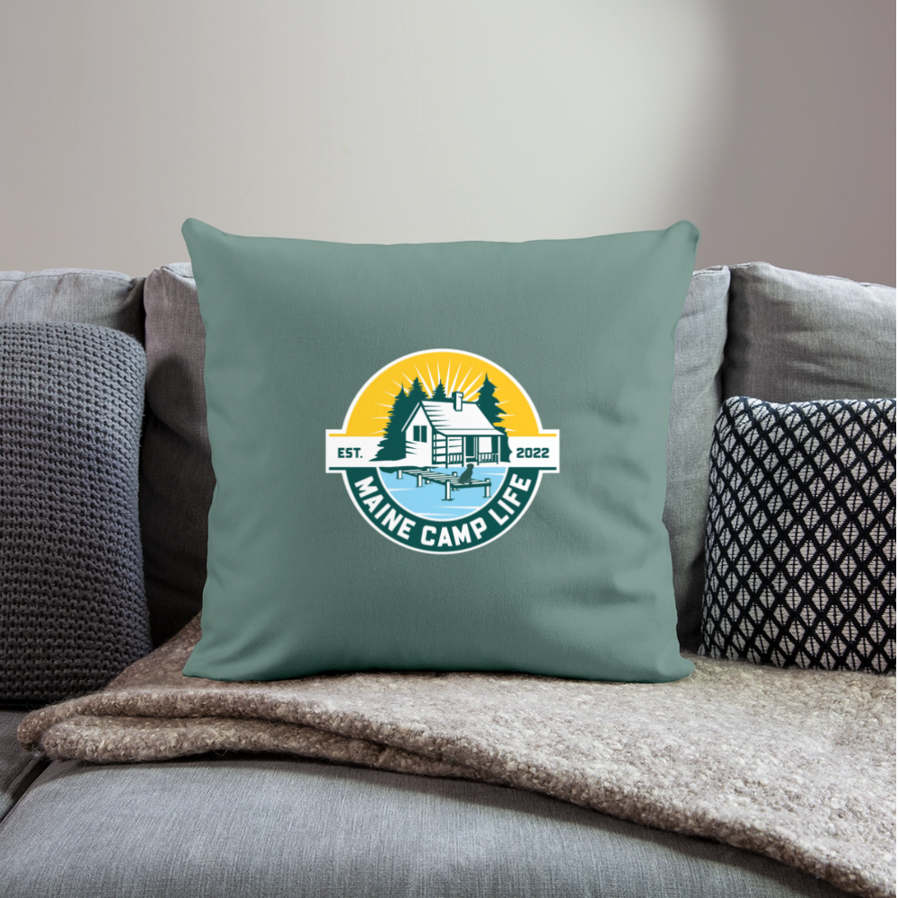 MCL - Throw Pillow Cover 18” x 18” - cypress green
