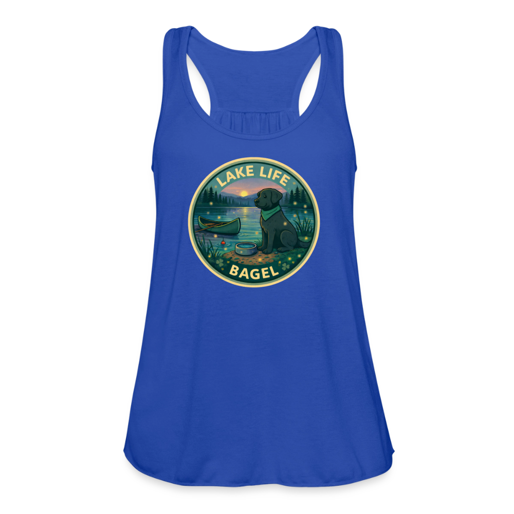 Bagel Lake Life - Women's Flowy Tank Top - royal blue