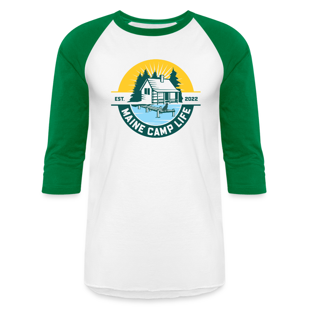 MCL - Baseball T-Shirt - white/kelly green