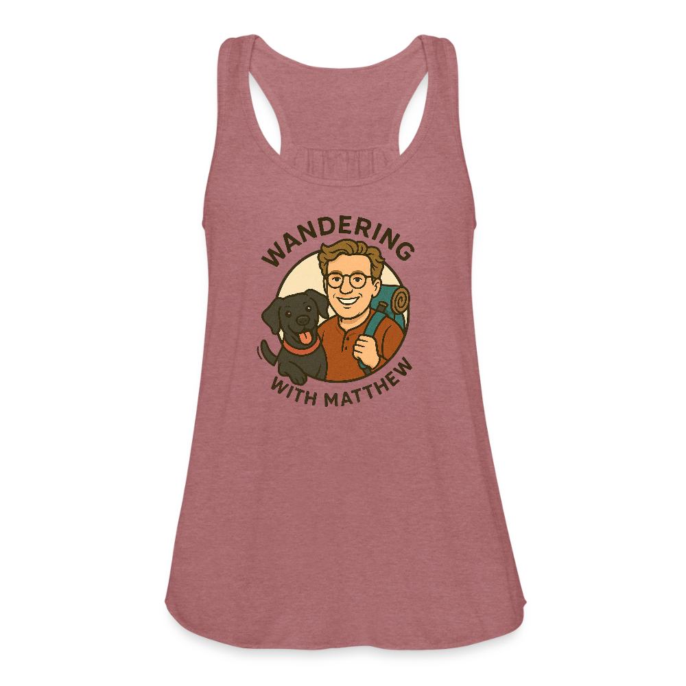 WWM - Women's Flowy Tank Top - mauve