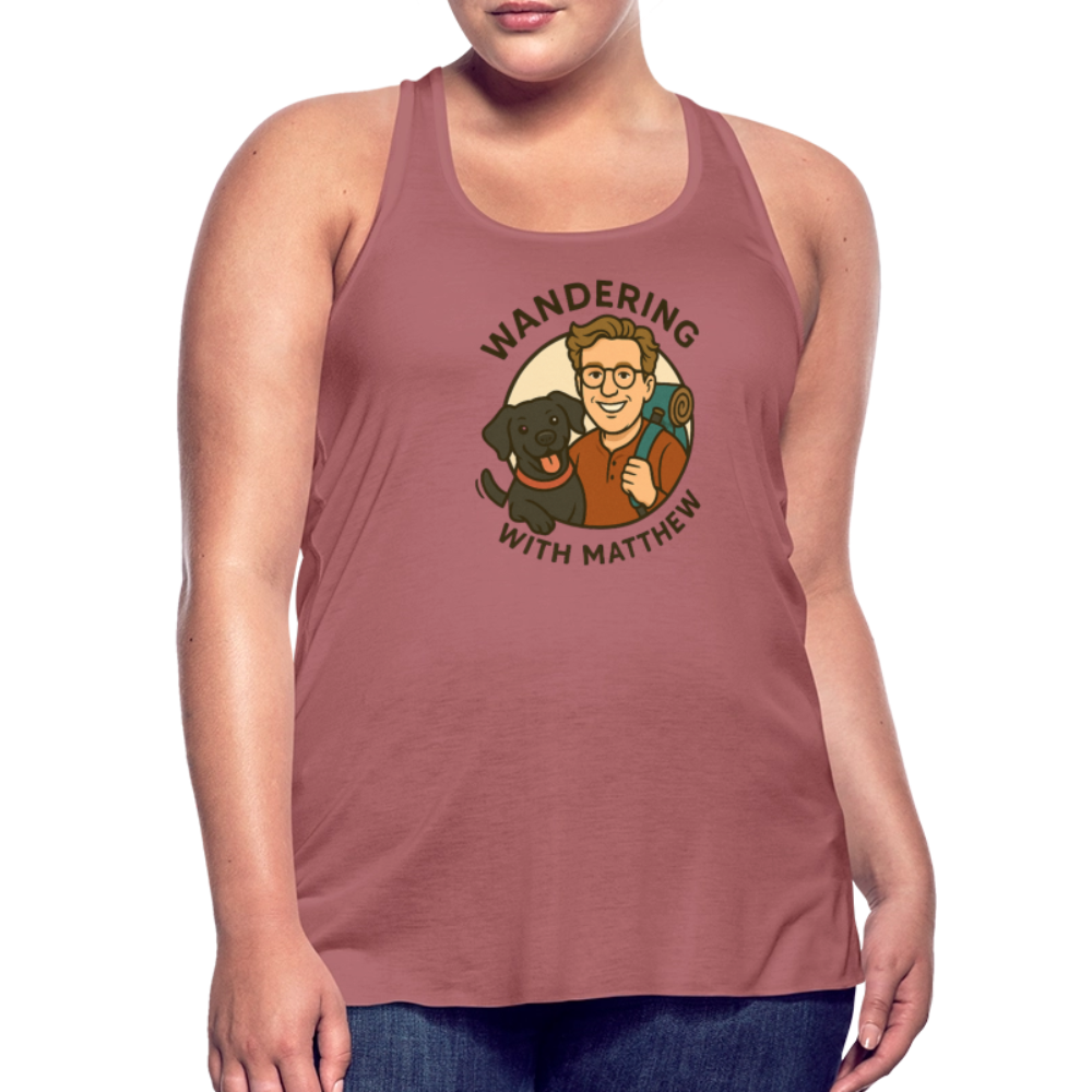 WWM - Women's Flowy Tank Top - mauve