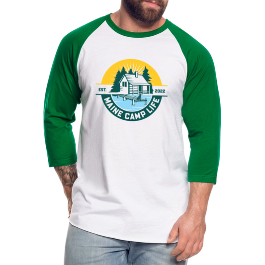 MCL - Baseball T-Shirt - white/kelly green