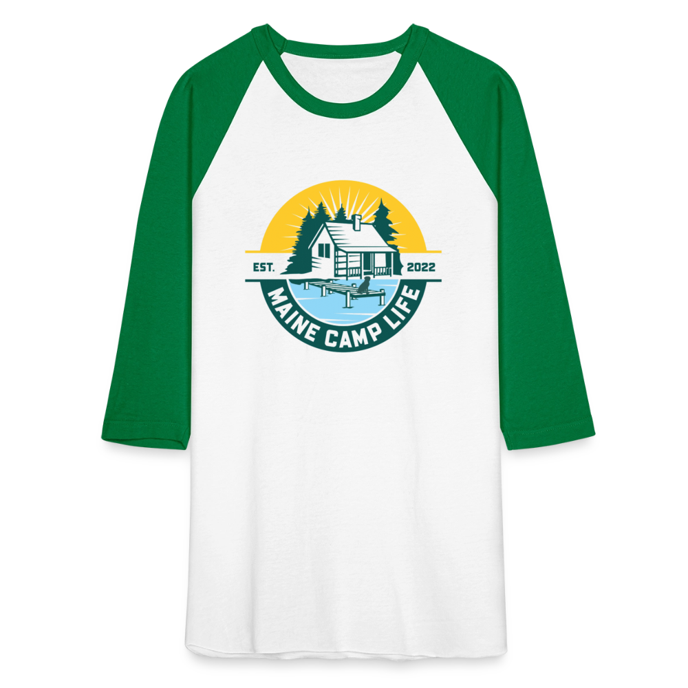 MCL - Baseball T-Shirt - white/kelly green