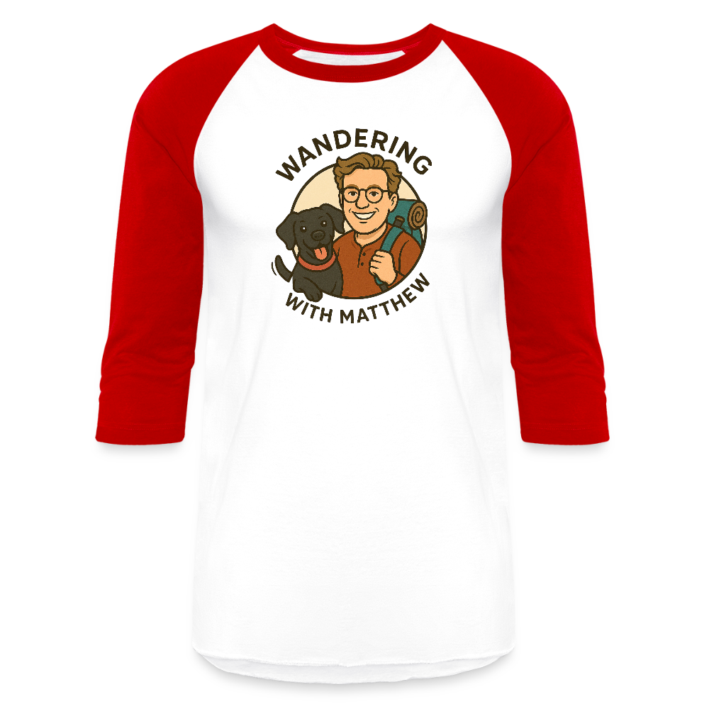 WWM - Baseball T-Shirt - white/red