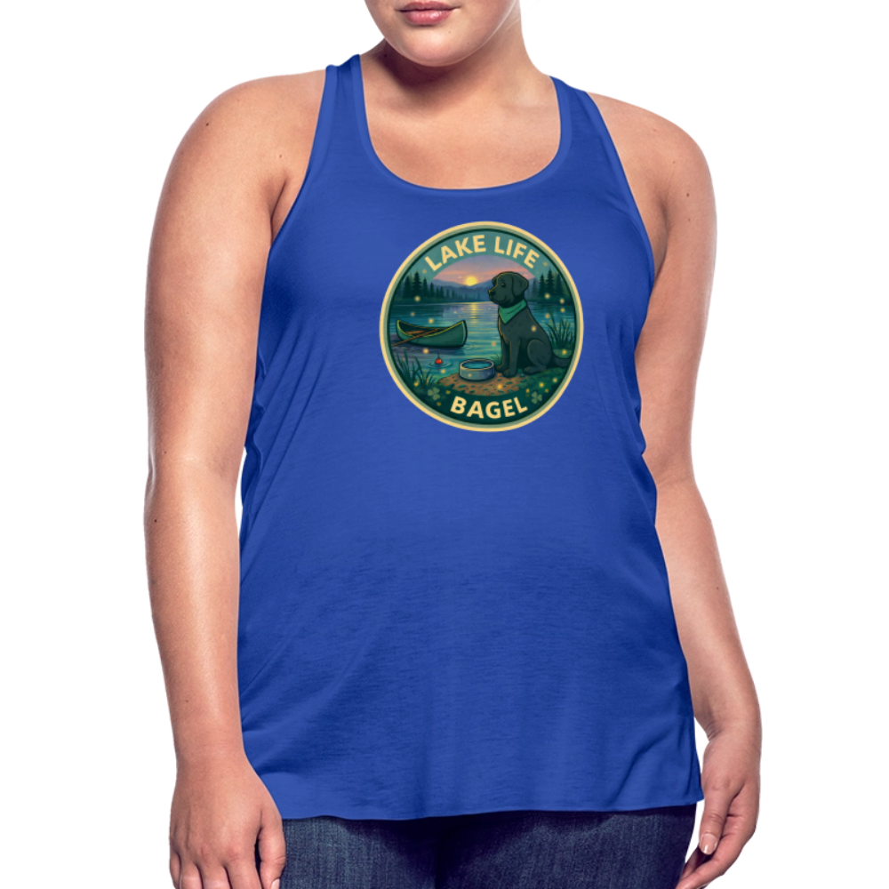 Bagel Lake Life - Women's Flowy Tank Top - royal blue