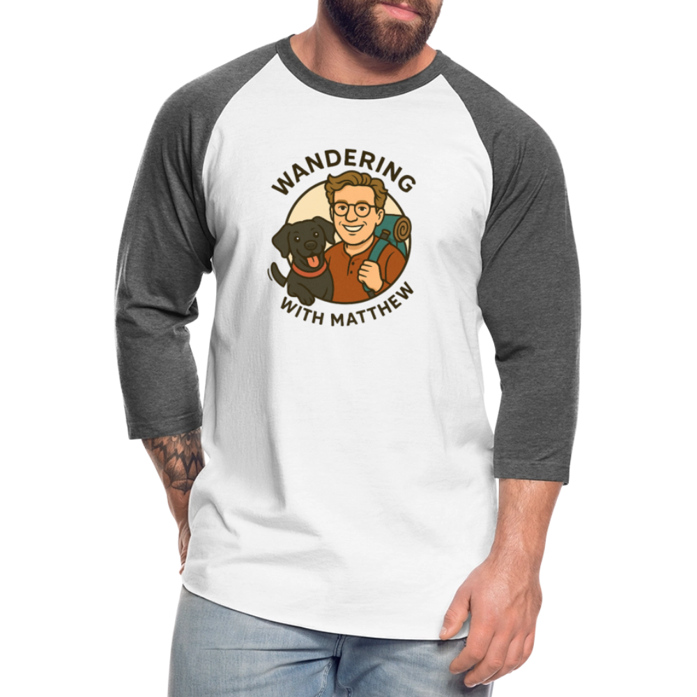 WWM - Baseball T-Shirt - white/charcoal