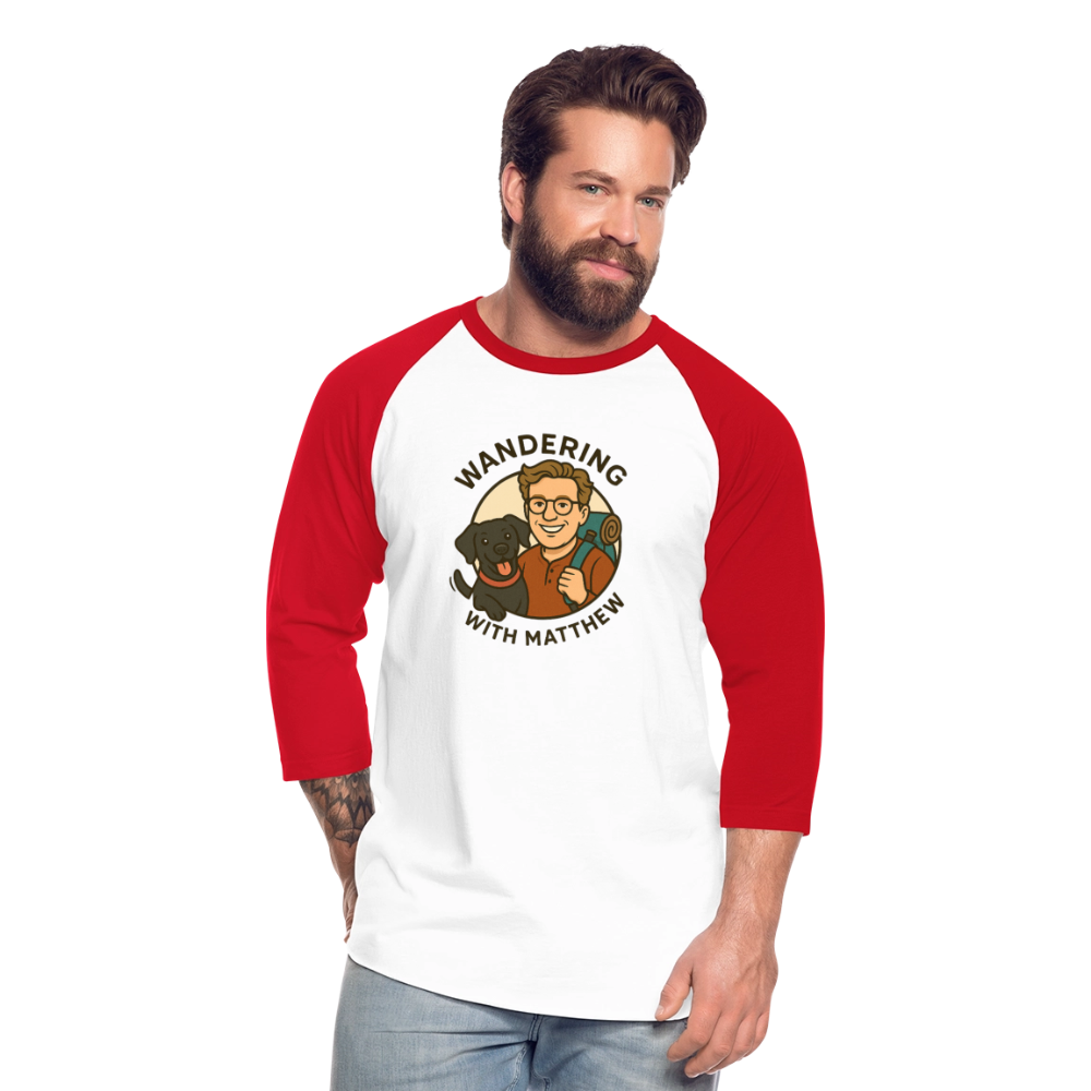 WWM - Baseball T-Shirt - white/red