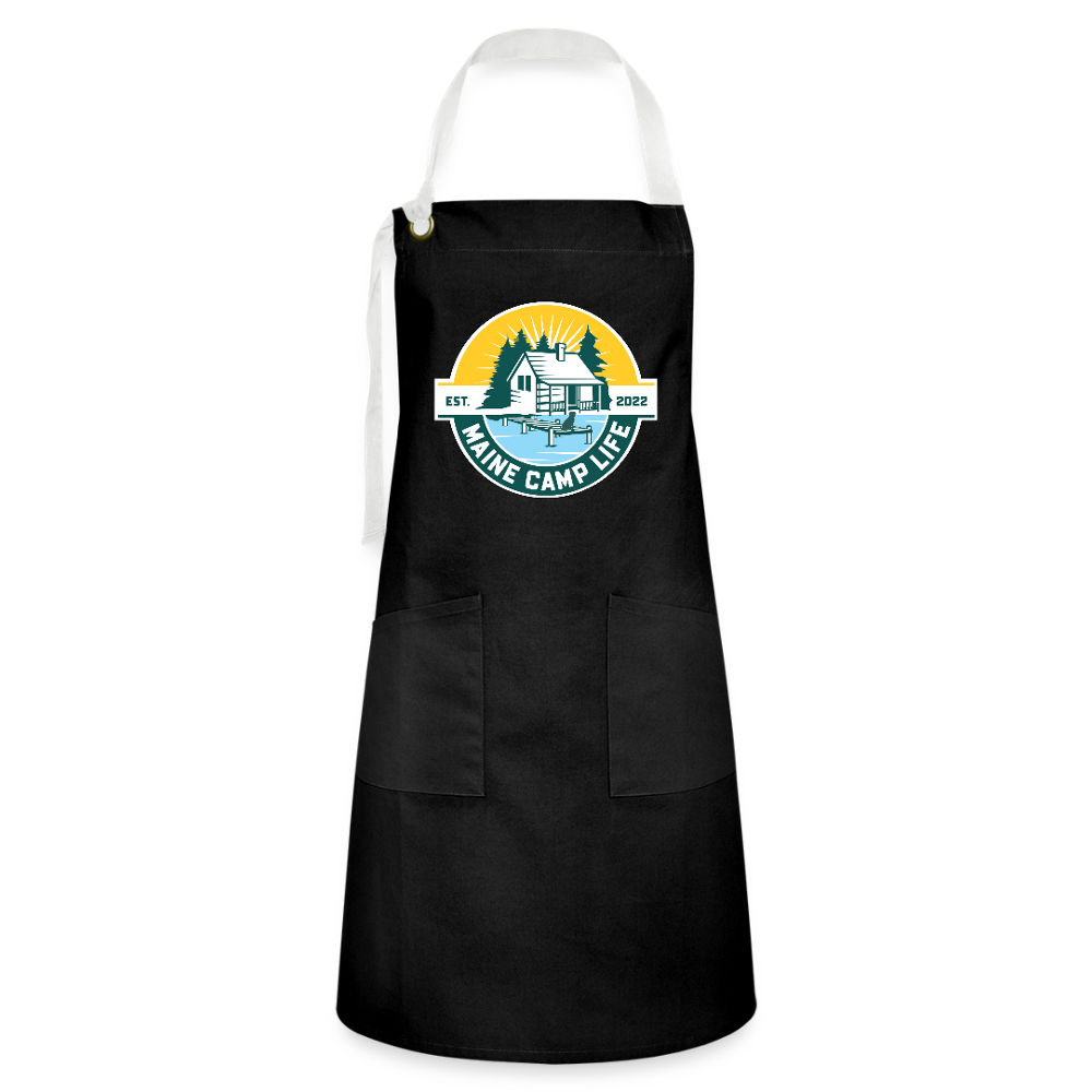 MCL - Artisan Apron Dark - black/white