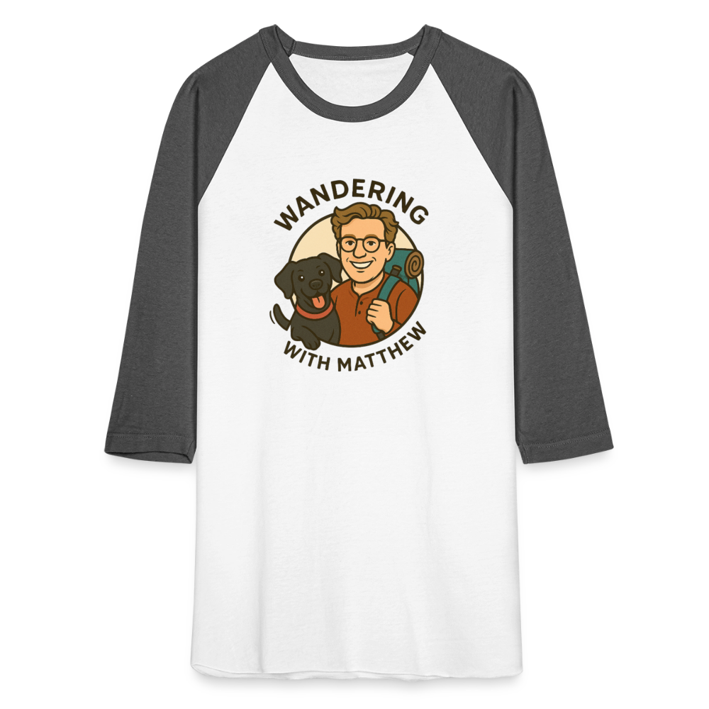 WWM - Baseball T-Shirt - white/charcoal