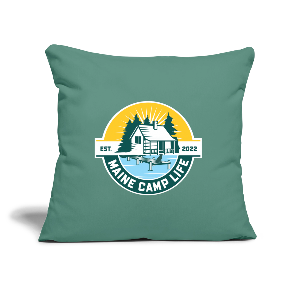 MCL - Throw Pillow Cover 18” x 18” - cypress green