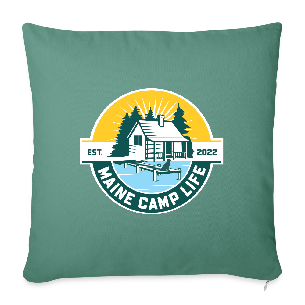 MCL - Throw Pillow Cover 18” x 18” - cypress green