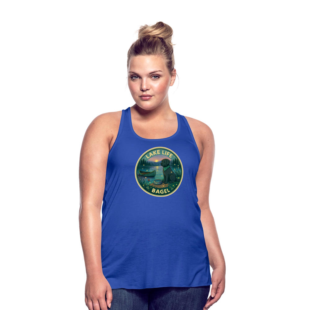 Bagel Lake Life - Women's Flowy Tank Top - royal blue